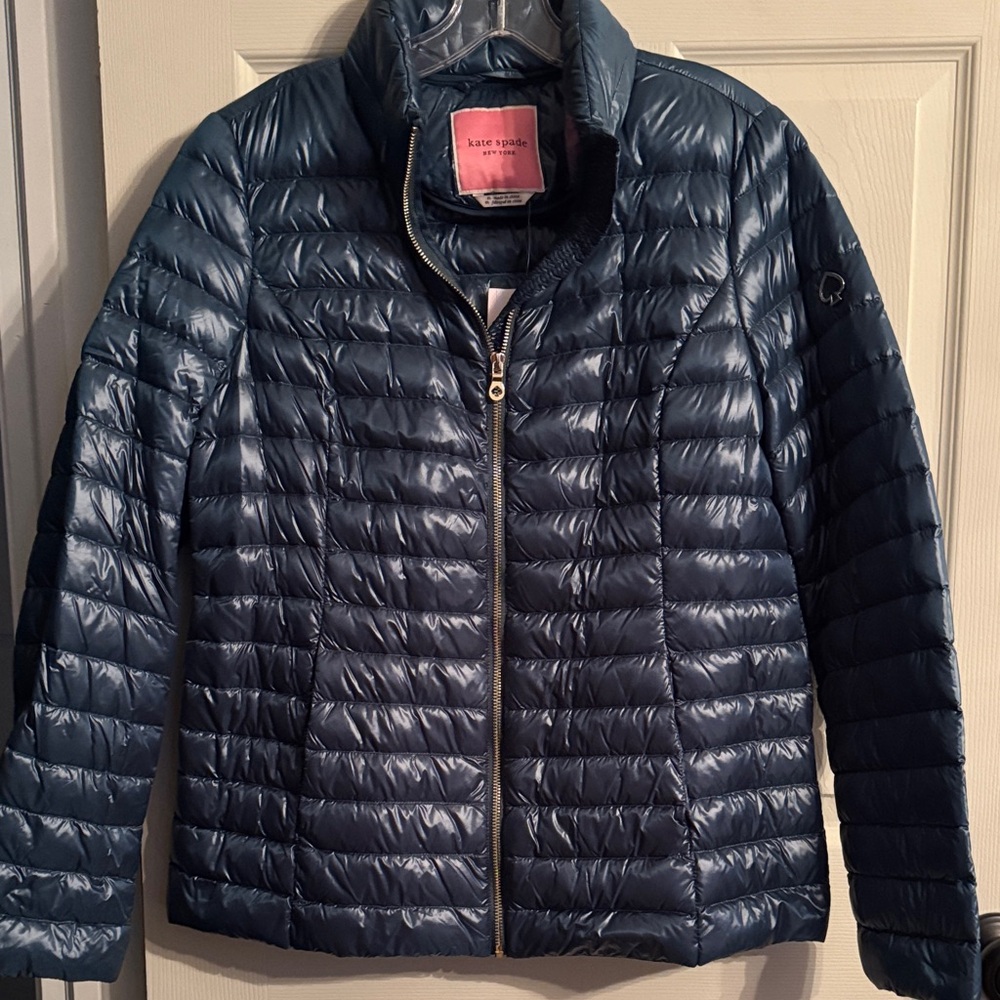 Kate Spade Midnight Blue Puffer Jacket